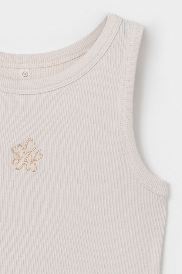 картинка Комплект топ и шорты из хлопка в рубчик от магазина Одежда+