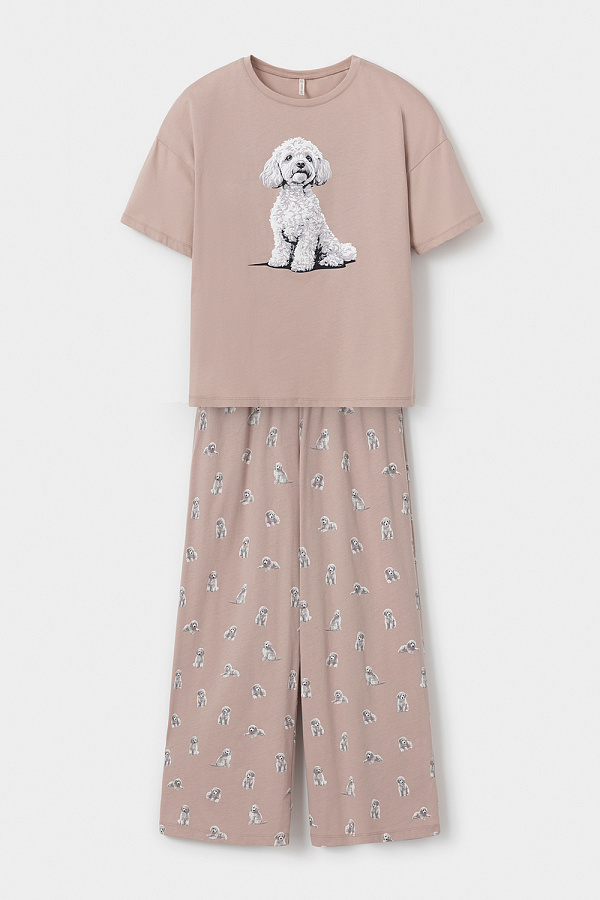 картинка Комплект футболка и брюки из хлопка от магазина Одежда+