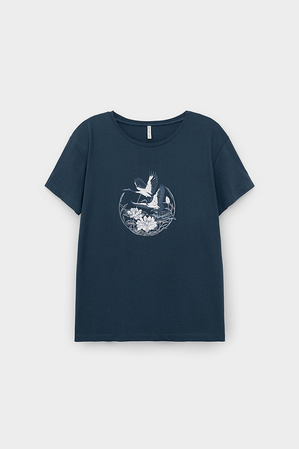 картинка Комплект футболка и брюки из хлопка с модалом от магазина Одежда+