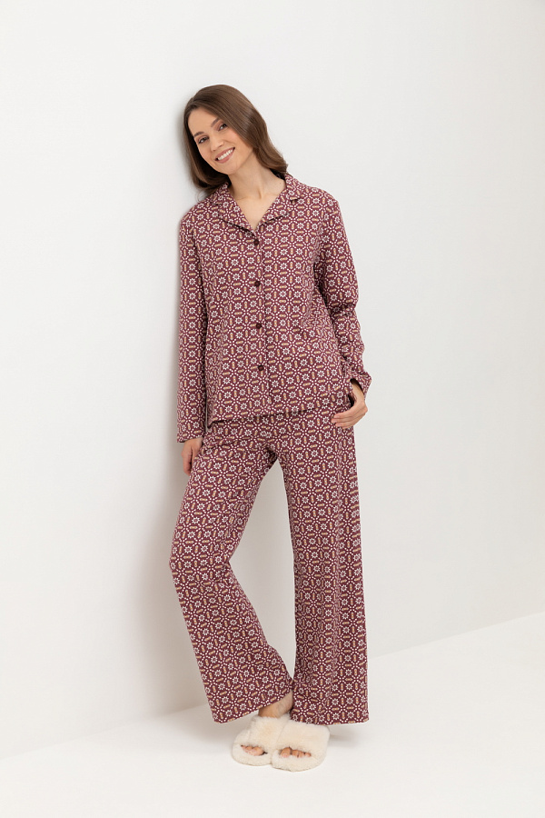 картинка Комплект рубашка и брюки из футера от магазина Одежда+