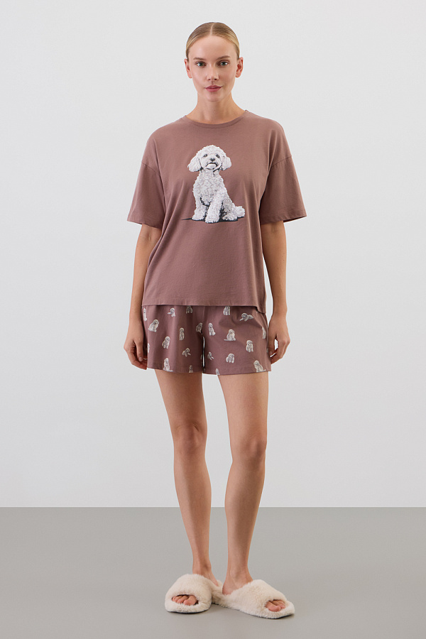 картинка Комплект с футболкой и шортами  из 100% хлопка от магазина Одежда+