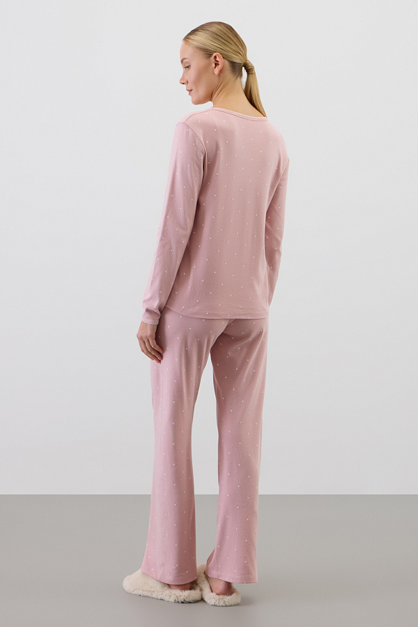 картинка Комплект лонгслив и брюки из гребенного хлопка от магазина Одежда+