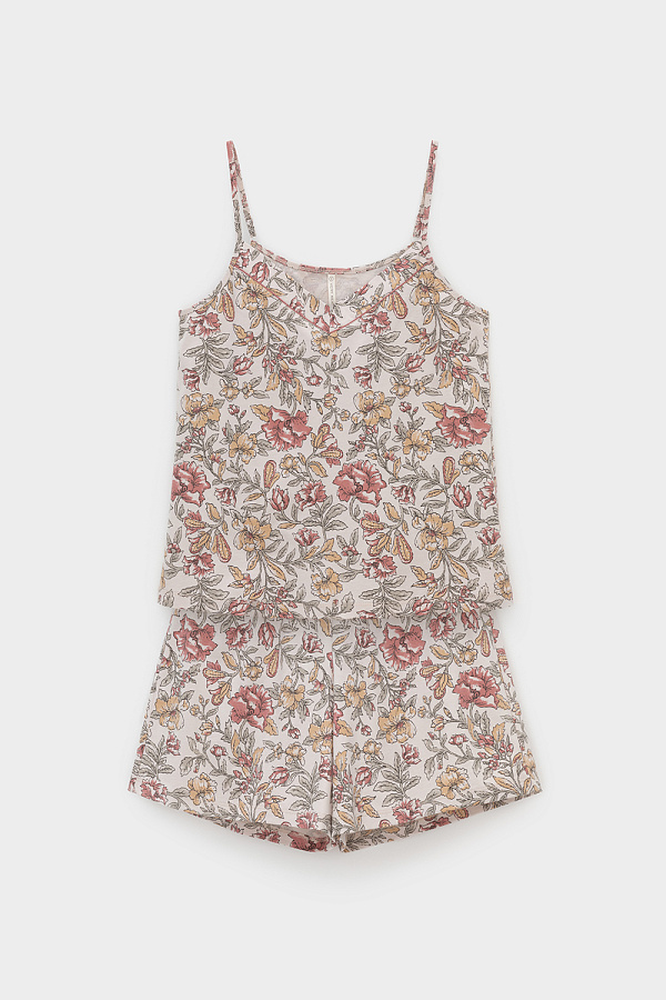 картинка Комплект топ и шорты из 100% хлопка от магазина Одежда+