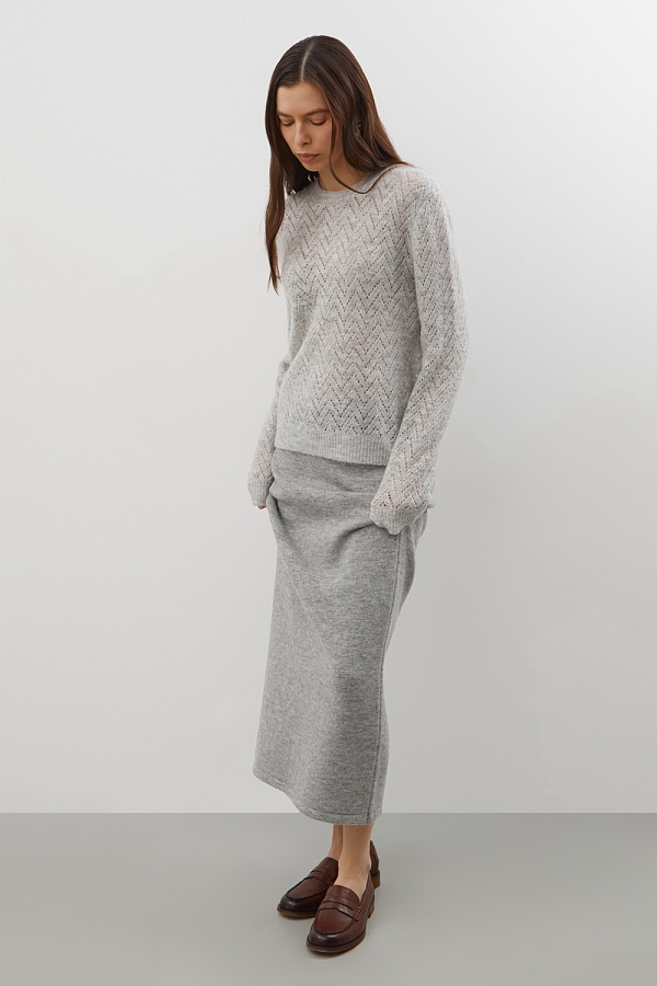 картинка Юбка из мохера и мериноса от магазина Одежда+