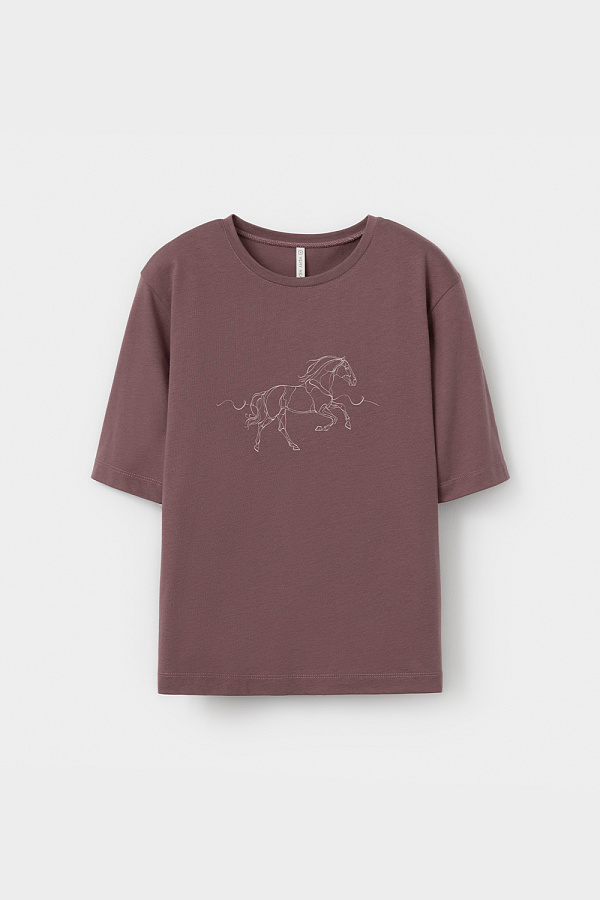 картинка Комплект футболка и брюки из хлопка с модалом от магазина Одежда+