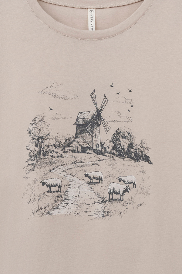 картинка Комплект футболка и брюки из гребенного хлопка от магазина Одежда+