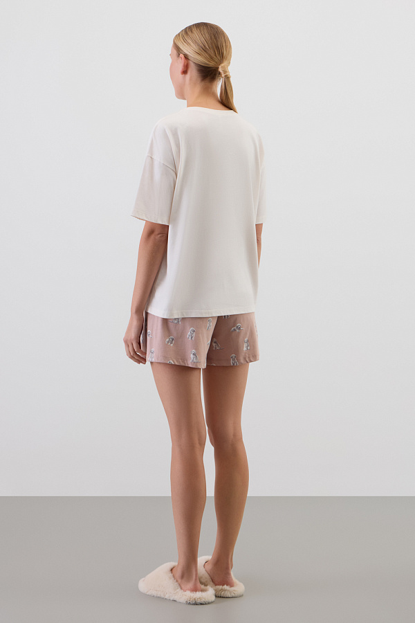 картинка Комплект с футболкой и шортами  из 100% хлопка от магазина Одежда+