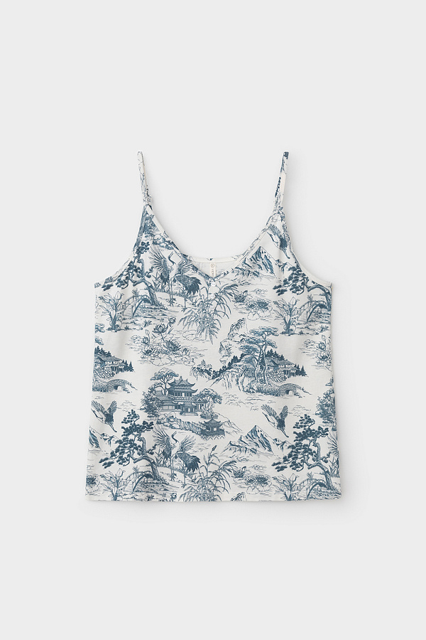 картинка Комплект с топом и шортами из хлопка с модалом от магазина Одежда+