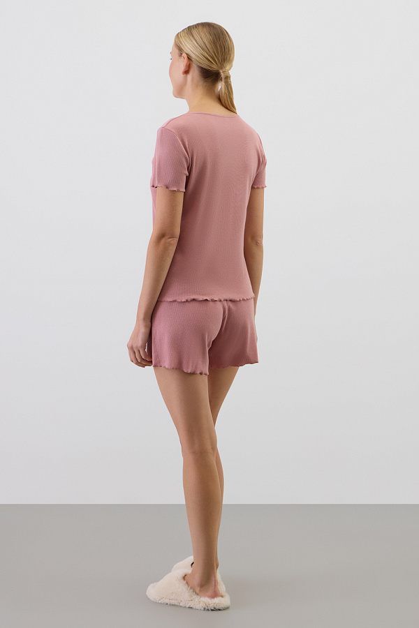 картинка Комплект из нежного хлопкового трикотажа в рубчик от магазина Одежда+