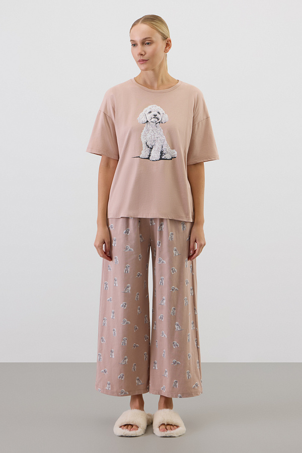 картинка Комплект футболка и брюки из хлопка от магазина Одежда+