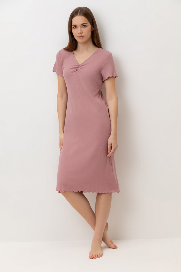 картинка Сорочка трикотажа в рубчик от магазина Одежда+