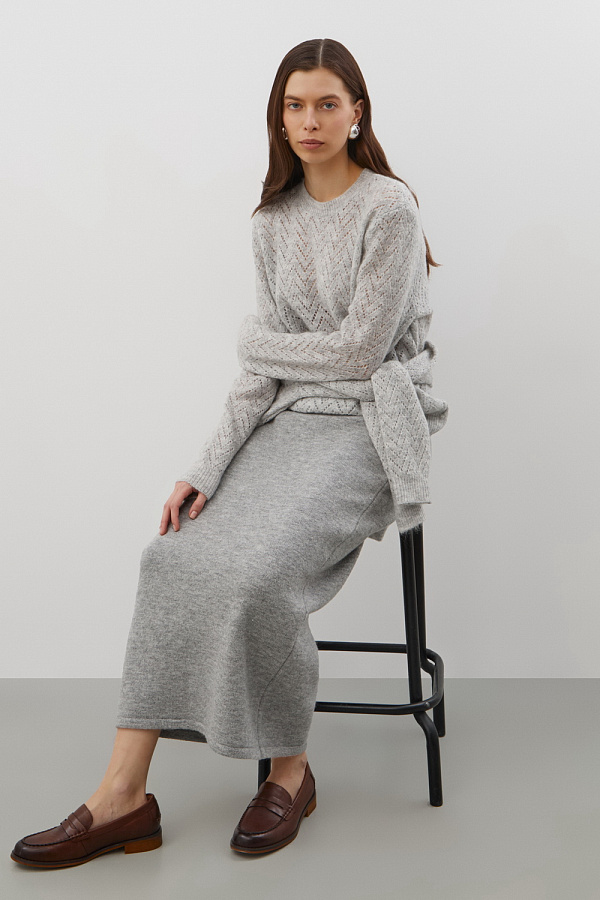 картинка Юбка из мохера и мериноса от магазина Одежда+