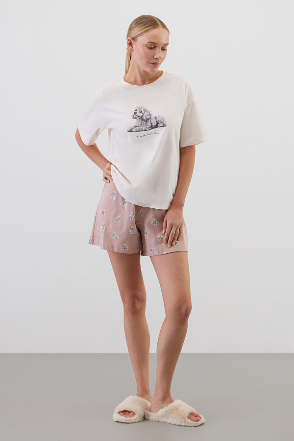 картинка Комплект с футболкой и шортами  из 100% хлопка от магазина Одежда+