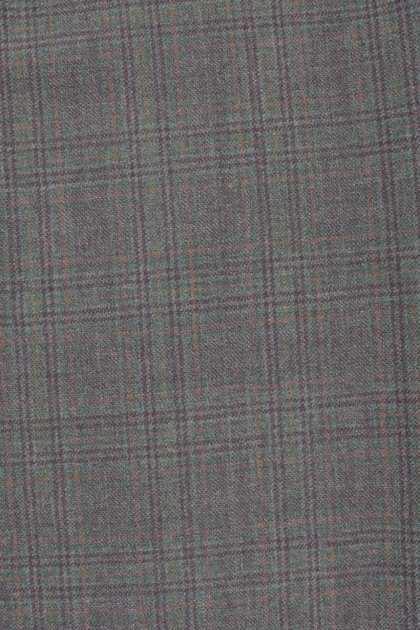 картинка брюки зелено-терракотовый, клетка от магазина Одежда+