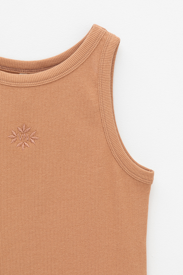 картинка Комплект топ и шорты из хлопка в рубчик от магазина Одежда+