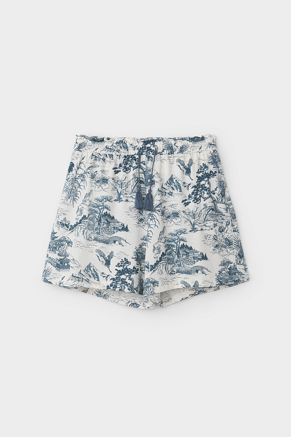 картинка Комплект с топом и шортами из хлопка с модалом от магазина Одежда+