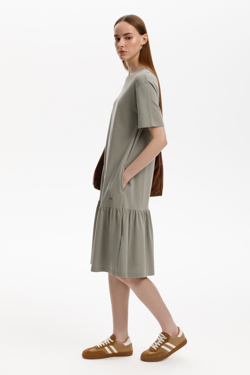 картинка Текстурное платье из пике от магазина Одежда+