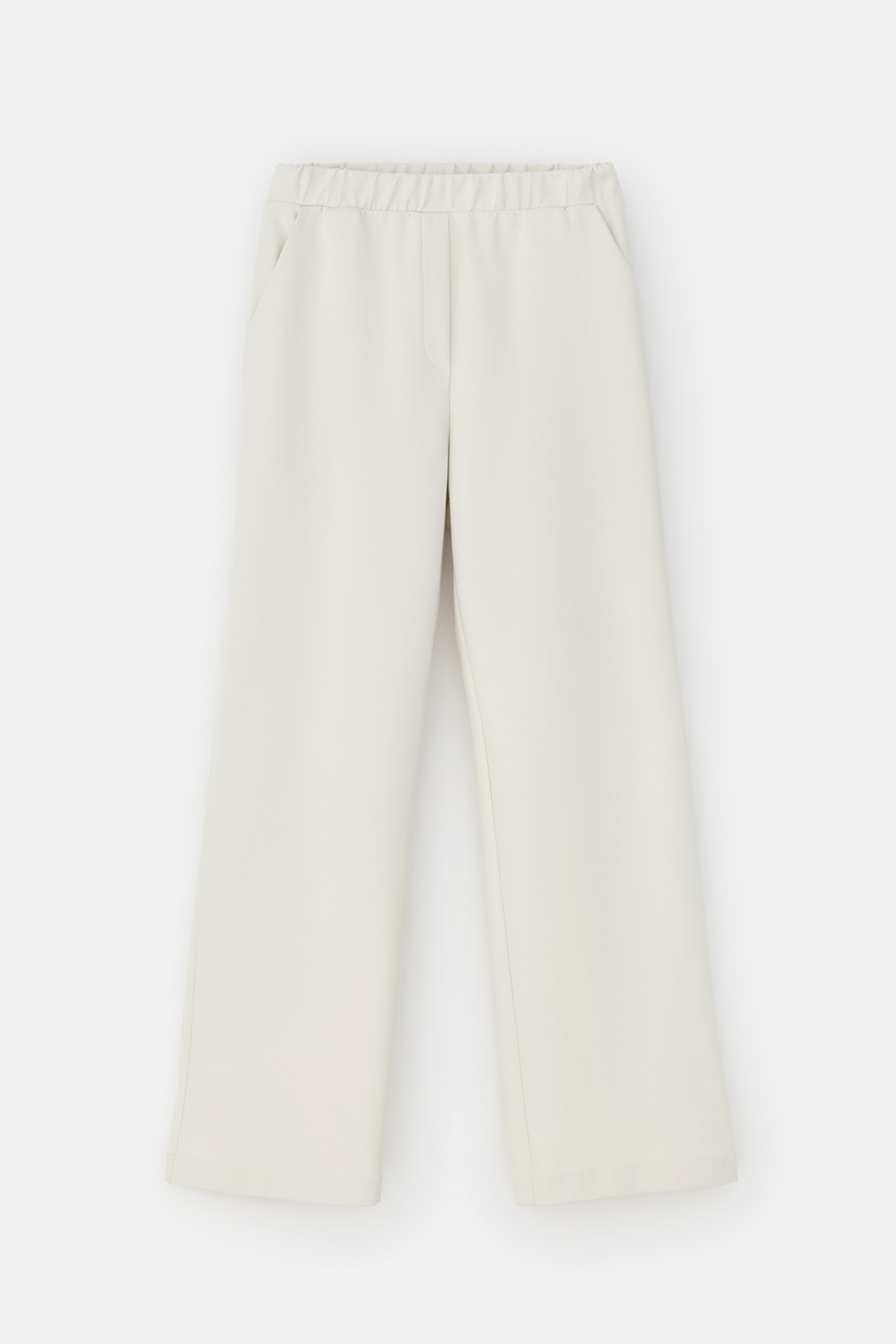 картинка Брюки прямого кроя из премиального трикотажа с добавлением спандекса от магазина Одежда+