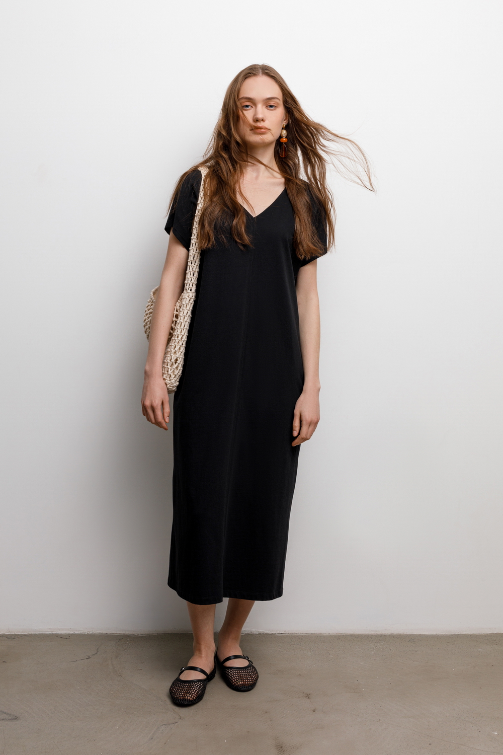 картинка Платье миди из 100% хлопка от магазина Одежда+