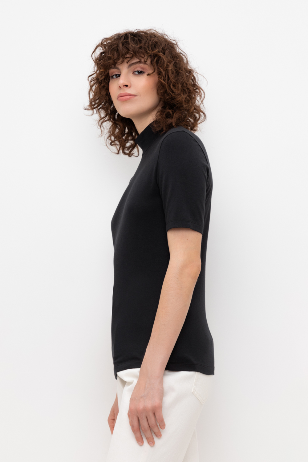 картинка Джемпер с коротким рукавом из хлопка от магазина Одежда+