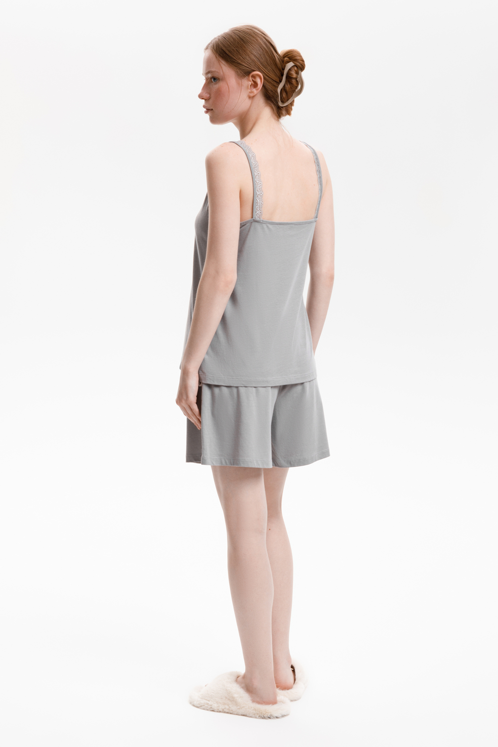 картинка Комплект топ и шорты из хлопка с модалом от магазина Одежда+