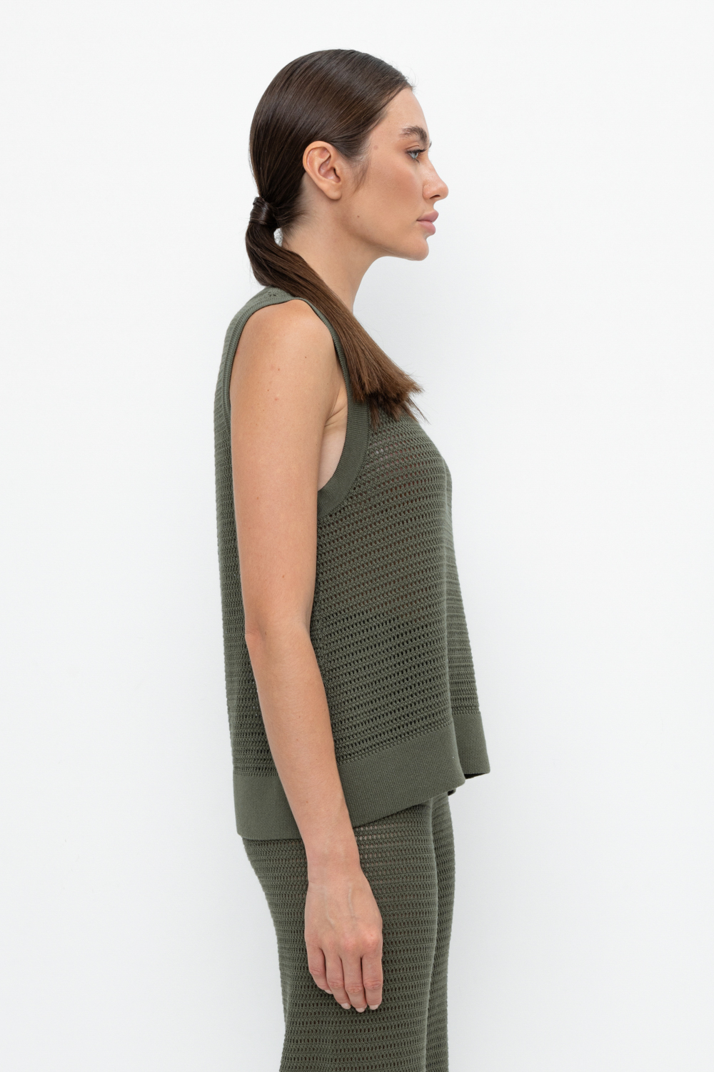 картинка Вязаная ажурная майка от магазина Одежда+