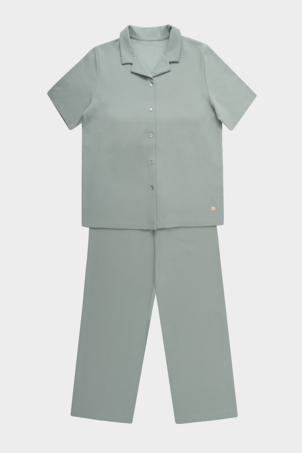 картинка Комплект рубашка и брюки из вафельного хлопка от магазина Одежда+