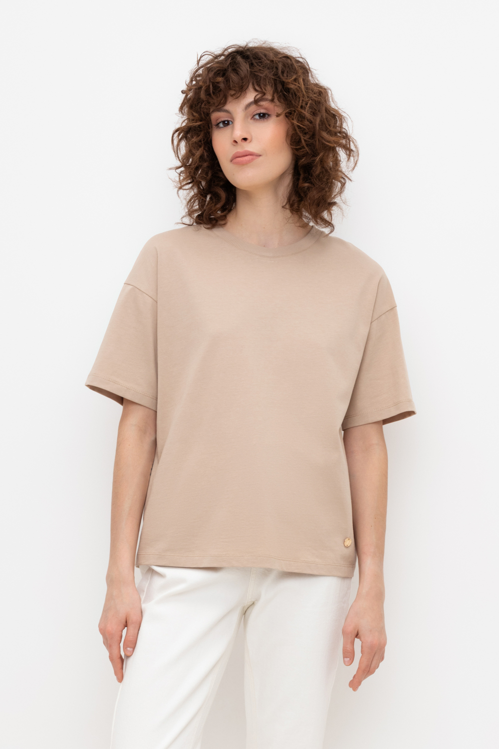 картинка Футболка женская из натурального хлопка от магазина Одежда+