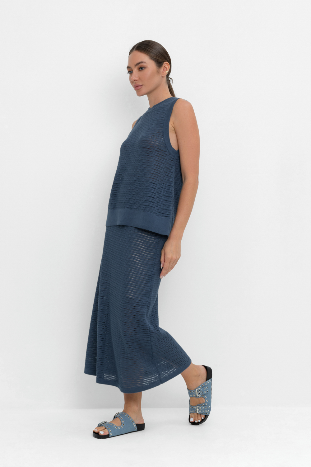 картинка Вязаная ажурная юбка от магазина Одежда+