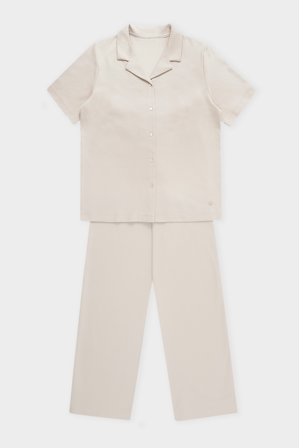 картинка Комплект рубашка и брюки из вафельного хлопка от магазина Одежда+