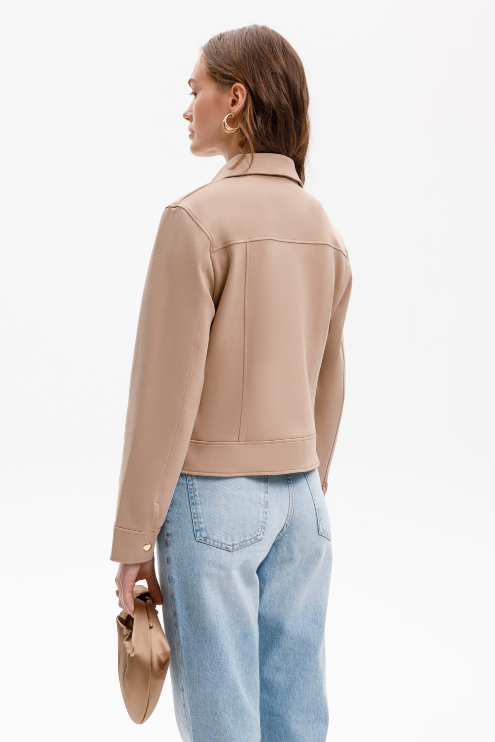 картинка Укороченный жакет из премиального трикотажа от магазина Одежда+