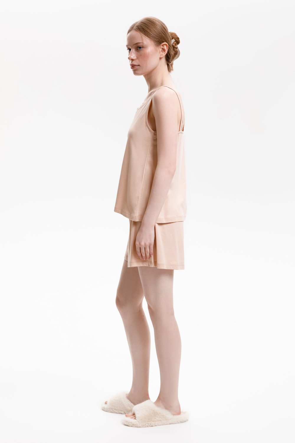 картинка Комплект топ и шорты из хлопка с модалом от магазина Одежда+