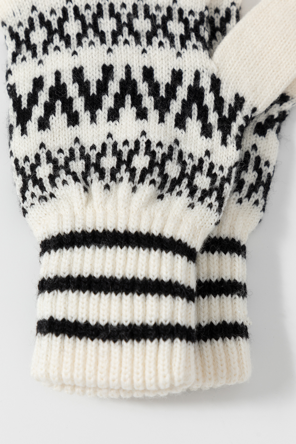 картинка Перчатки вязаные из полушерсти от магазина Одежда+