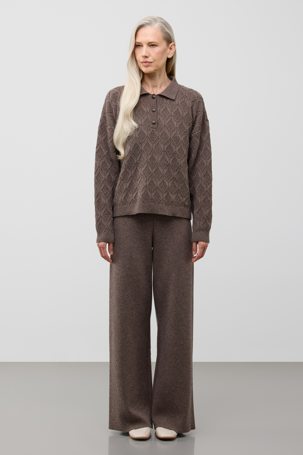 картинка Брюки из шерсти мериноса с кашемиром от магазина Одежда+