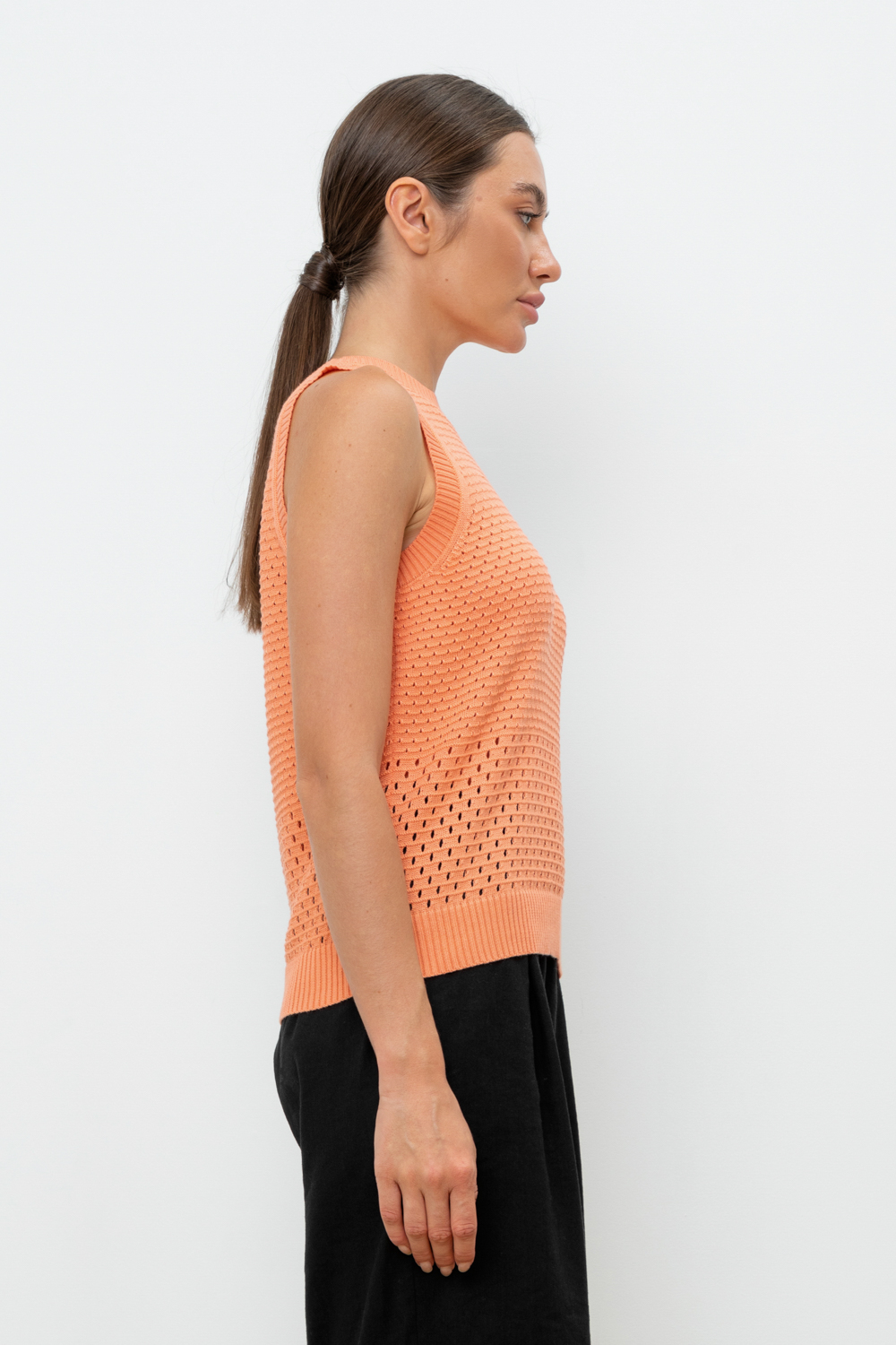 картинка Вязаная ажурная майка от магазина Одежда+