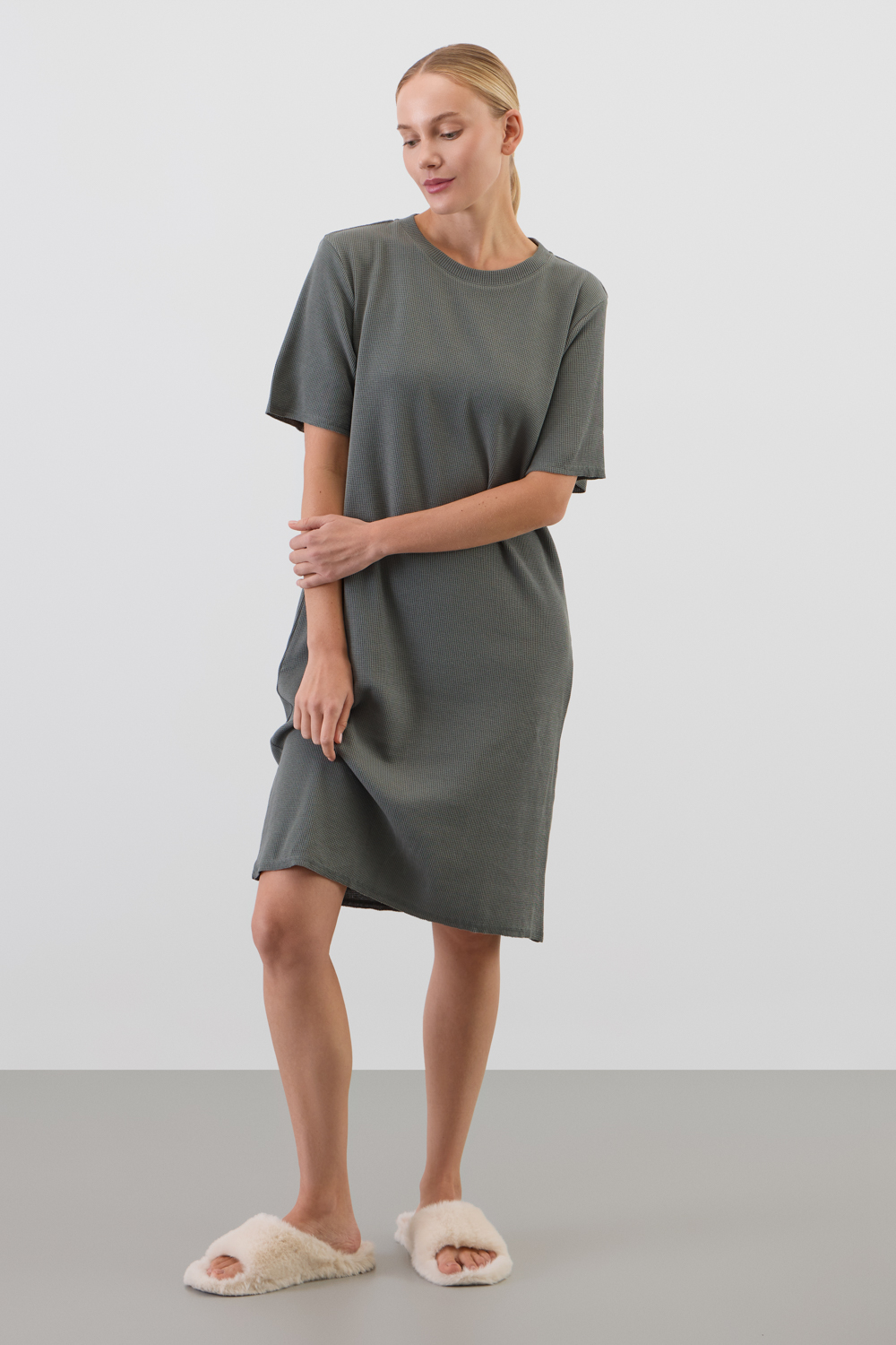 картинка Сорочка из объемного трикотажа от магазина Одежда+