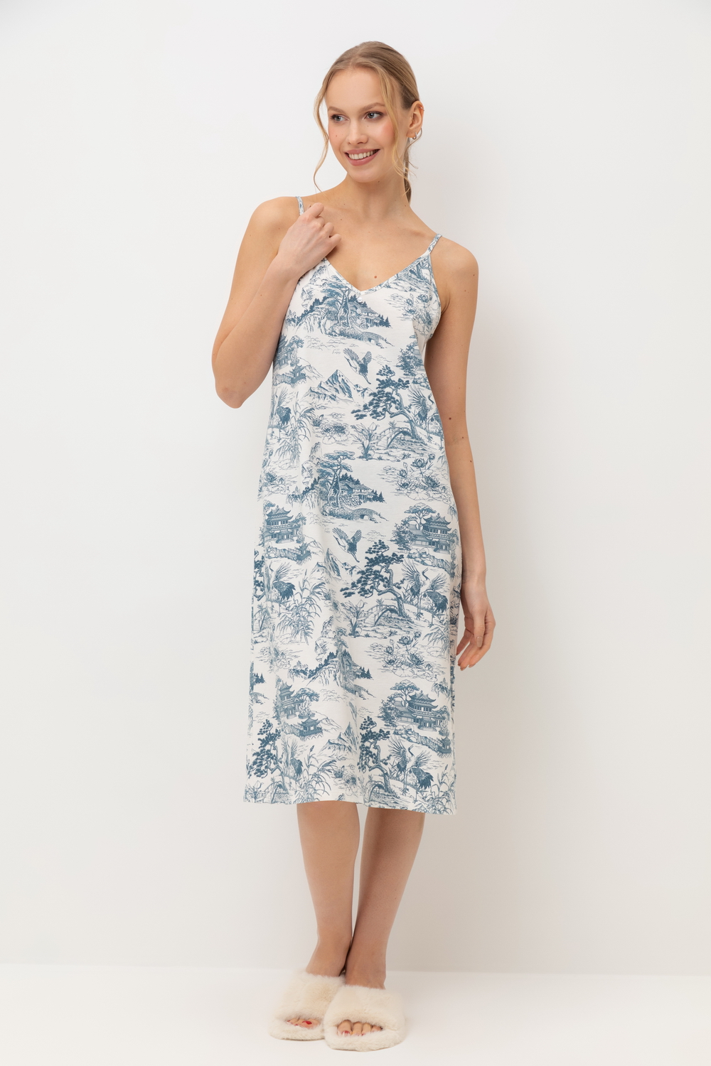 картинка Сорочка из хлопка с модалом от магазина Одежда+