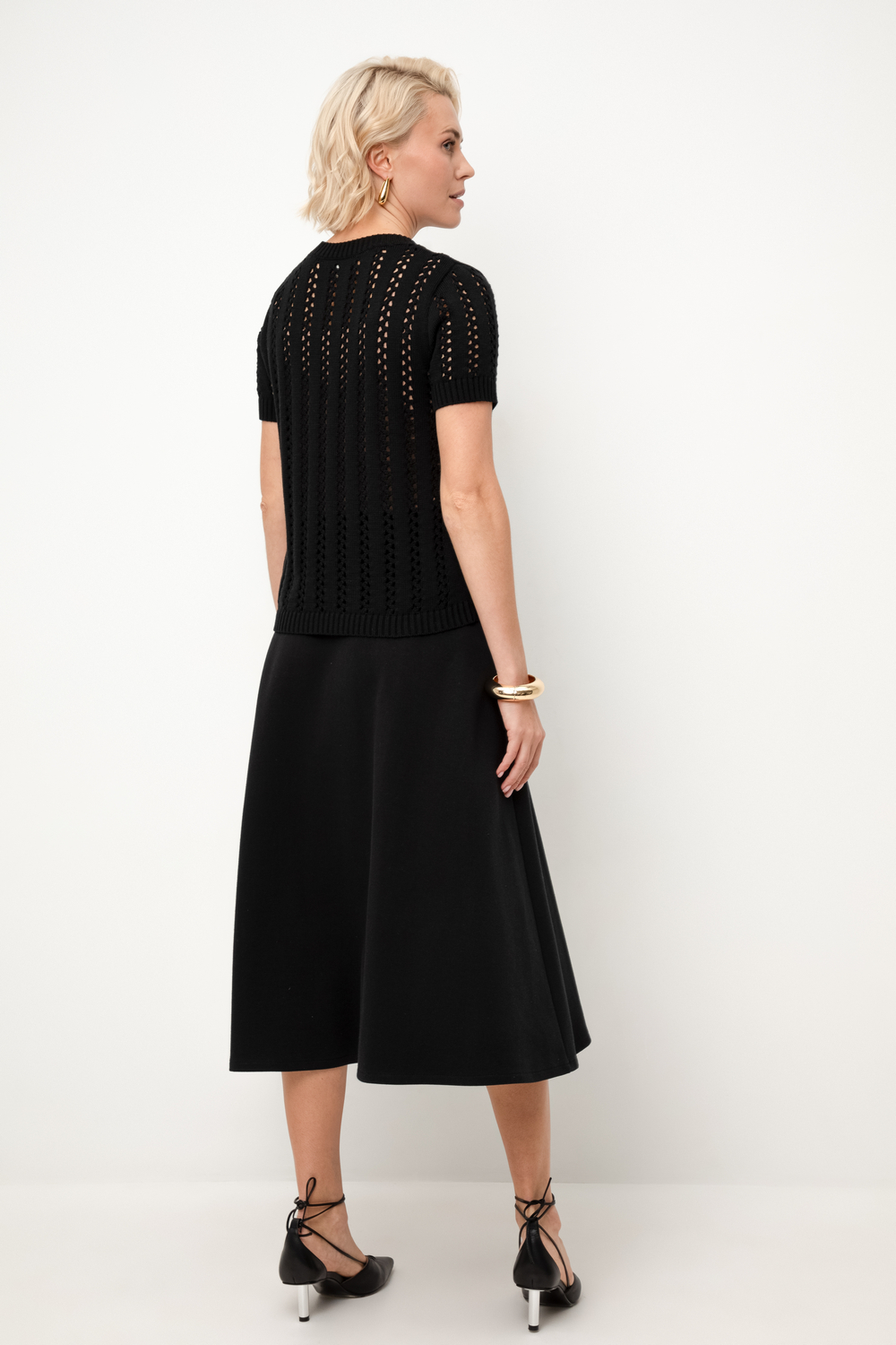 картинка Джемпер с коротким рукавом из итальянской пряжи от магазина Одежда+