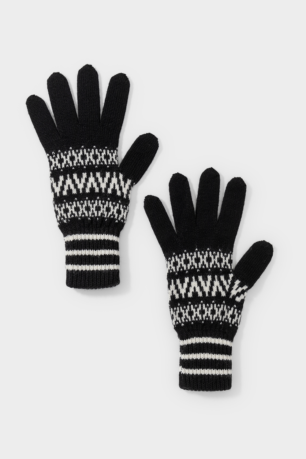 картинка Перчатки вязаные из полушерсти от магазина Одежда+