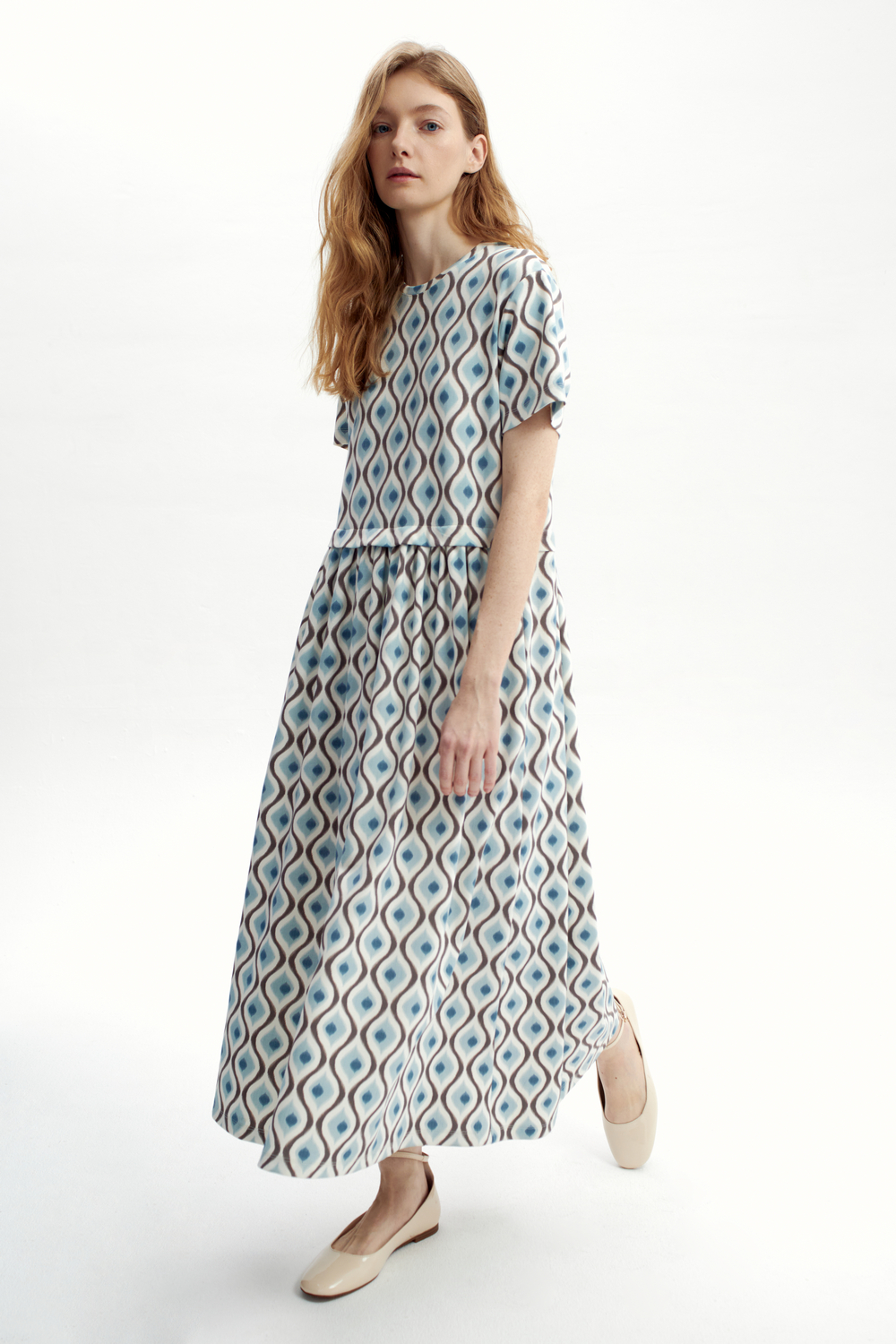 картинка Платье со сборкой на талии от магазина Одежда+