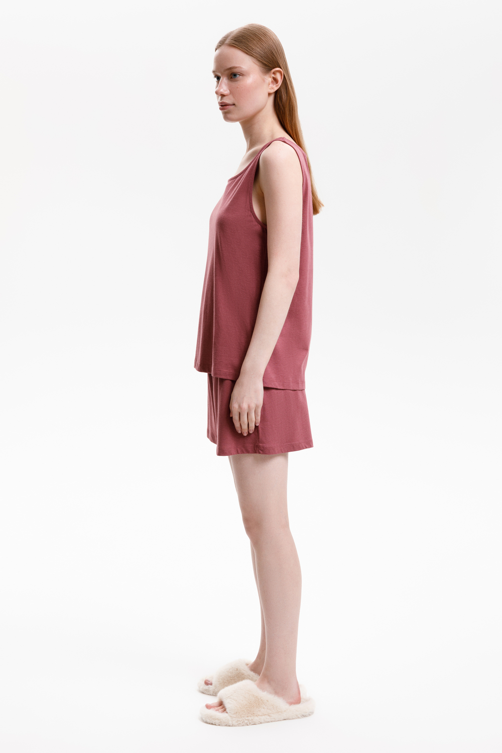 картинка Комплект топ и шорты из хлопка с модалом от магазина Одежда+