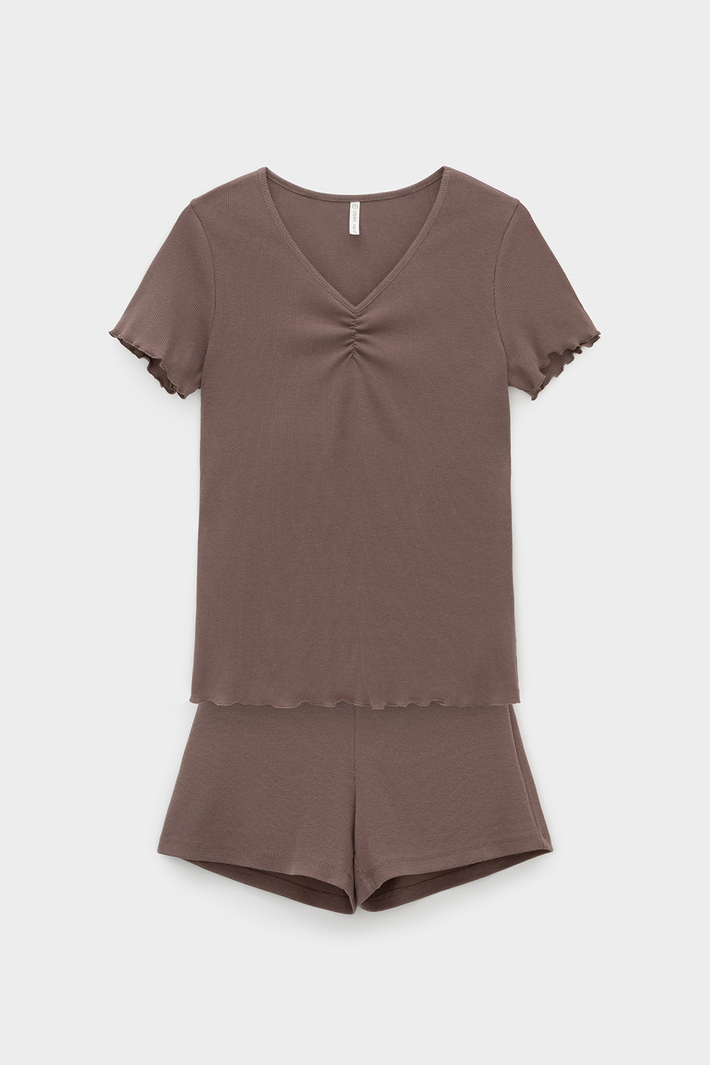 картинка Комплект из нежного хлопкового трикотажа в рубчик от магазина Одежда+