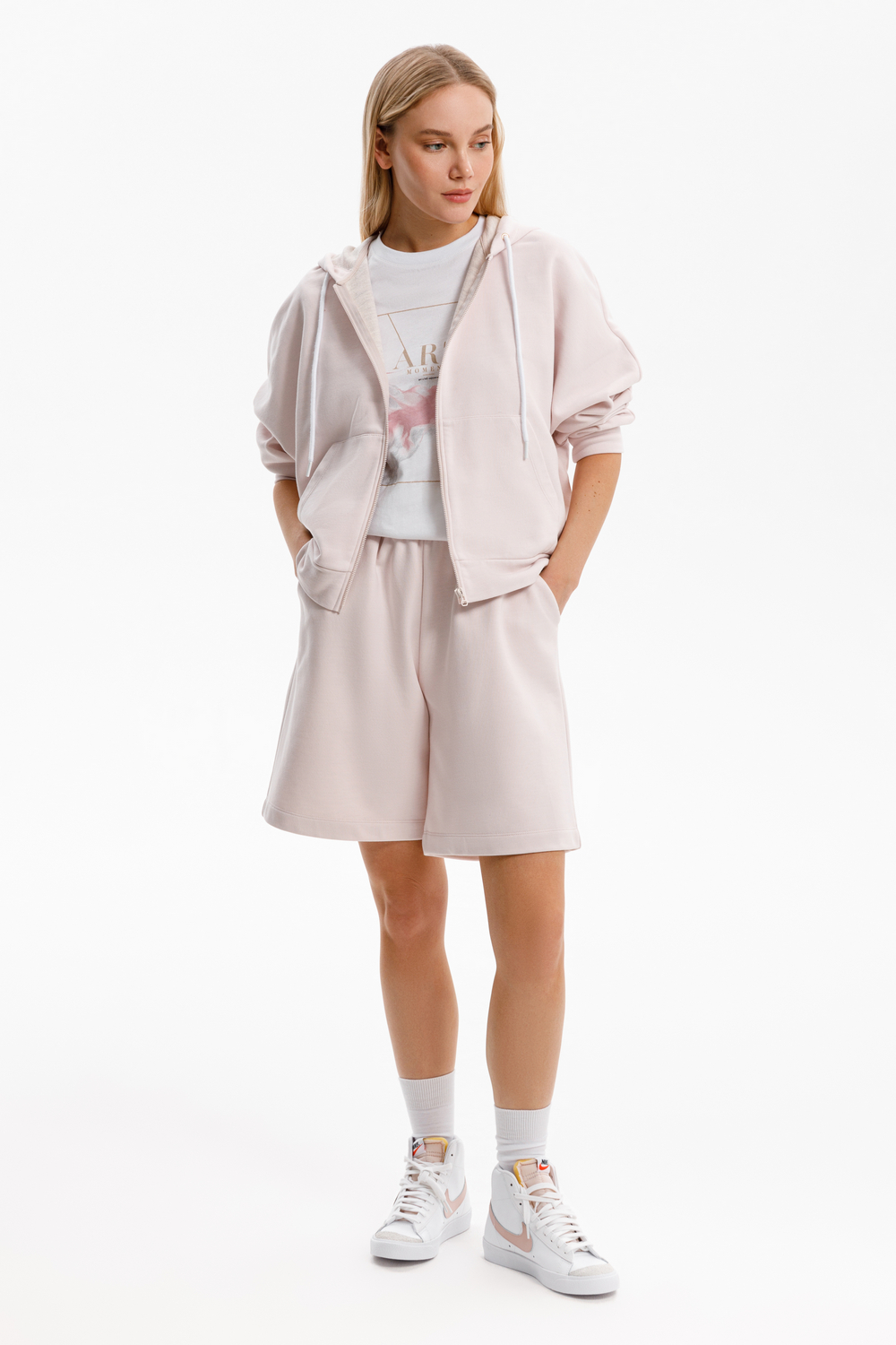 картинка Толстовка на молнии из мякого двухцветного футера от магазина Одежда+