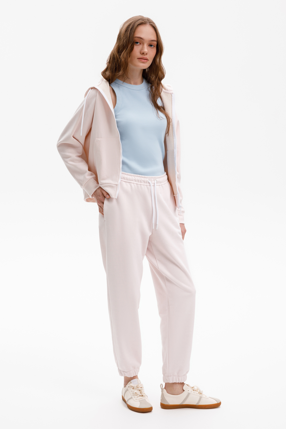 картинка Брюки из мягкого двухцветного футера от магазина Одежда+