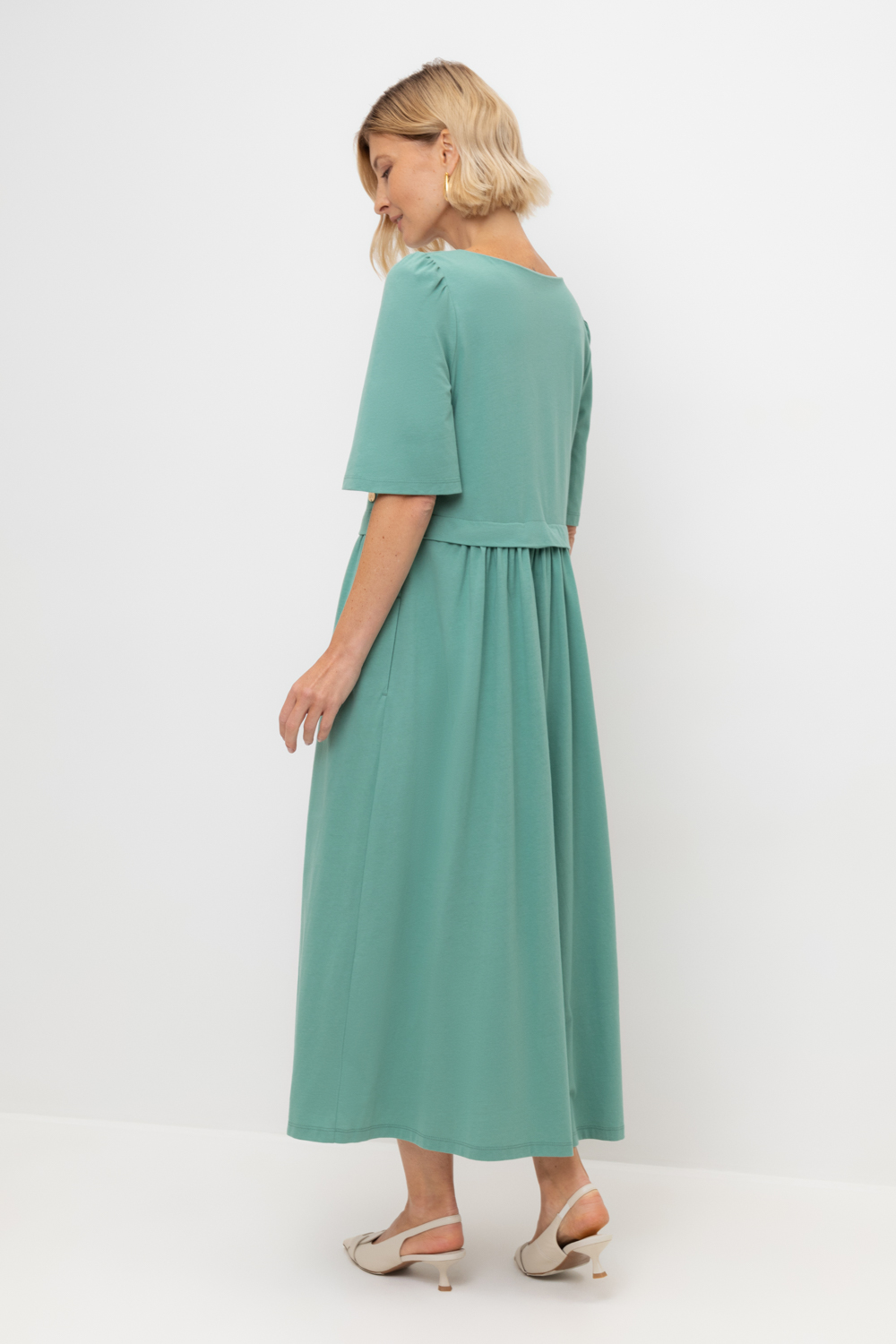 картинка Трикотажное платье из хлопка от магазина Одежда+