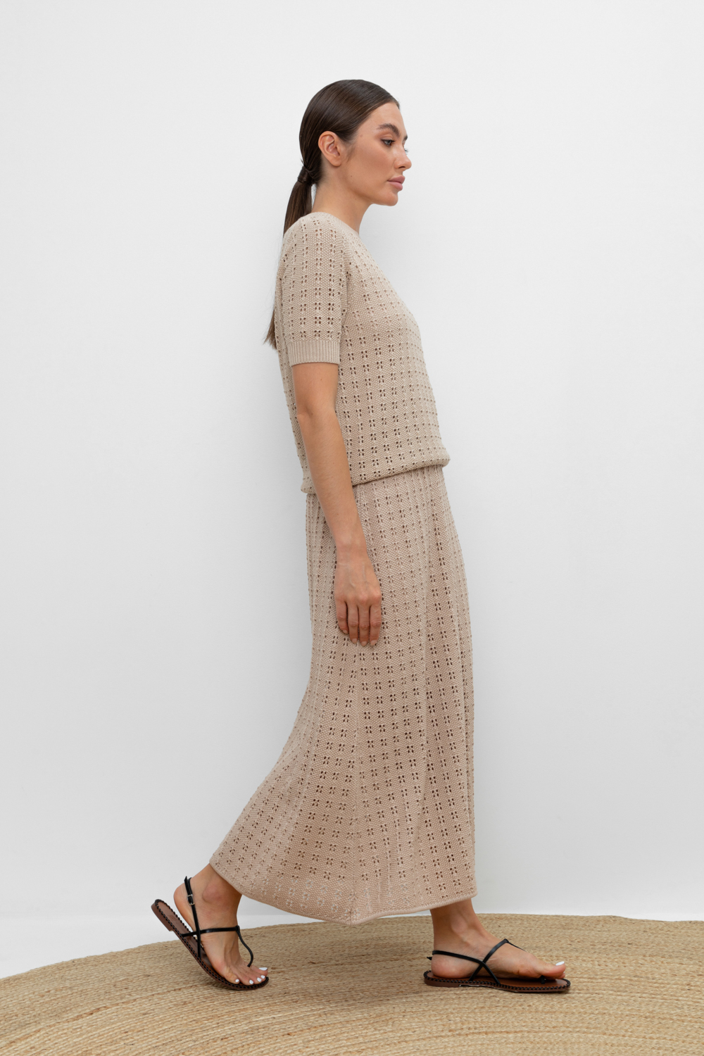 картинка Вязаная ажурная юбка от магазина Одежда+