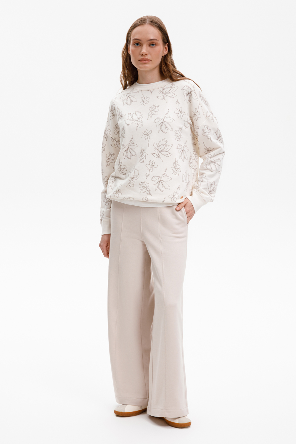 картинка Брюки из мягкого трикотажного футера от магазина Одежда+