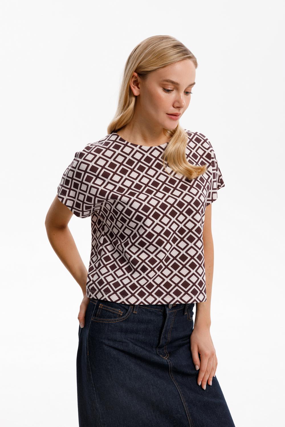 картинка Блуза из премиального трикотажа от магазина Одежда+