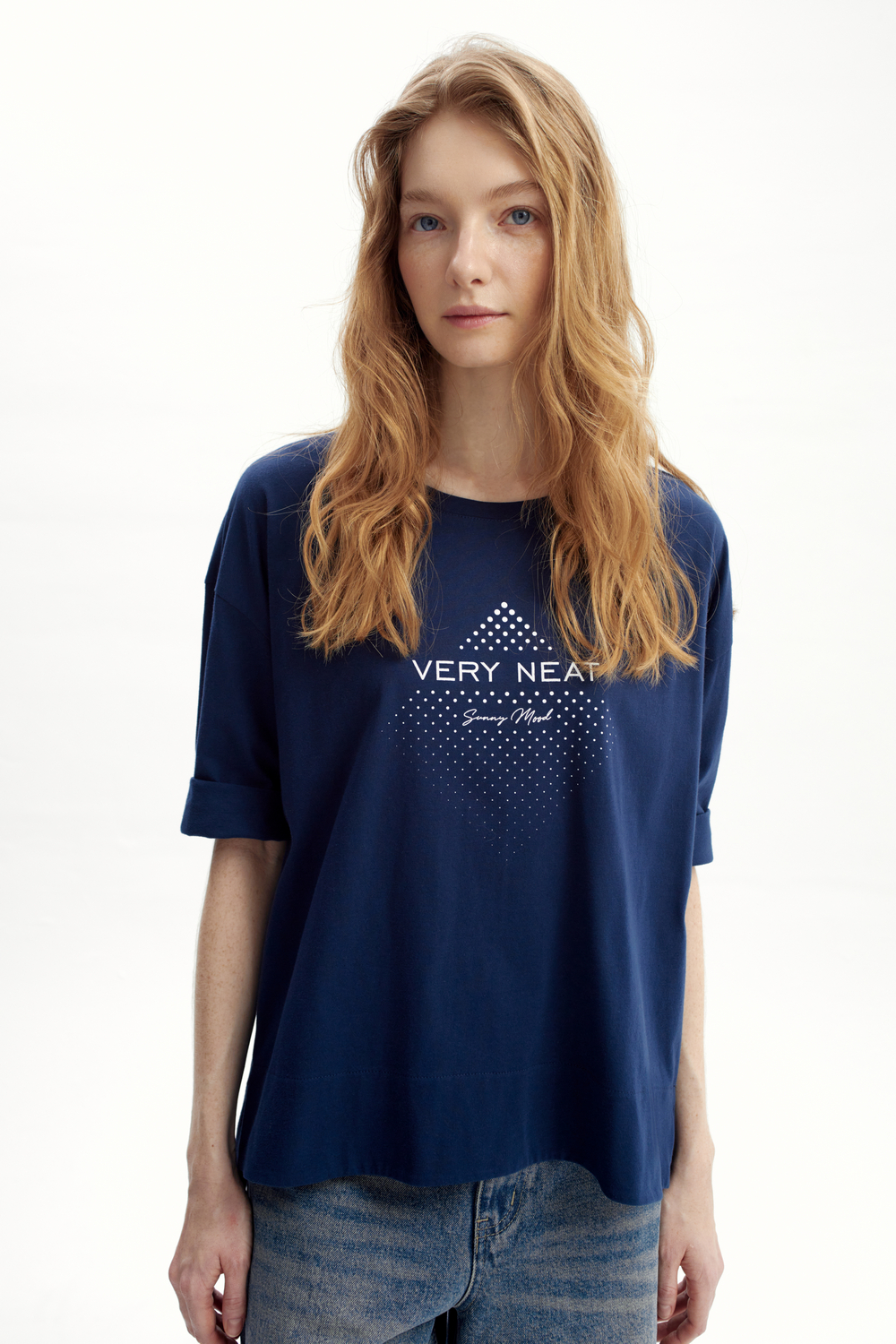 картинка Футболка со спущенным рукавом, из гребенного хлопка от магазина Одежда+