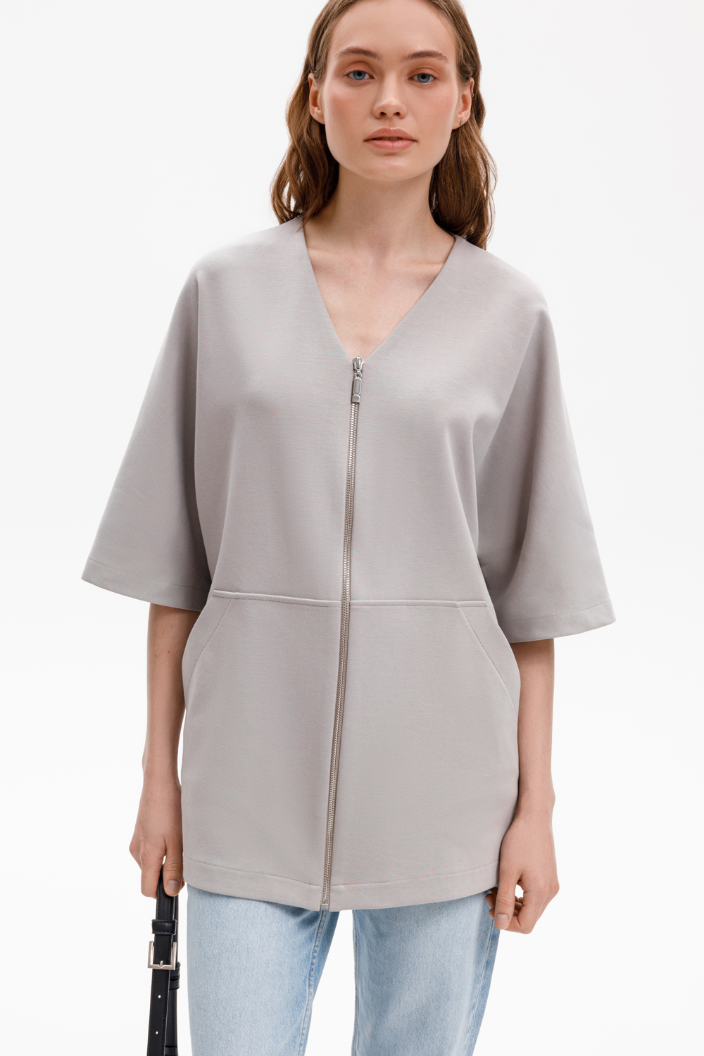 картинка Удлиненный жакет из премиального трикотажа от магазина Одежда+